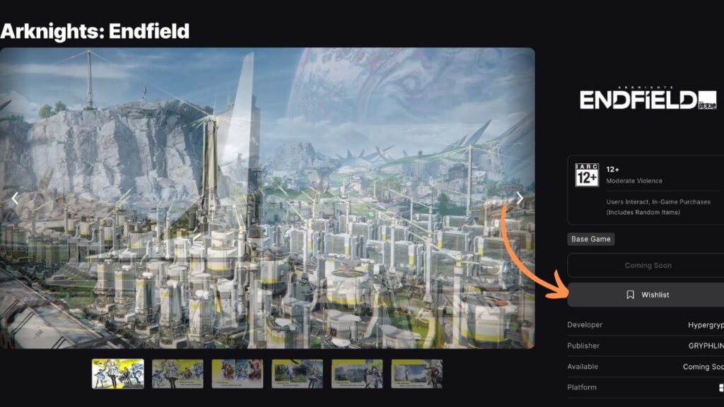 Arknights Endfield pre register epic