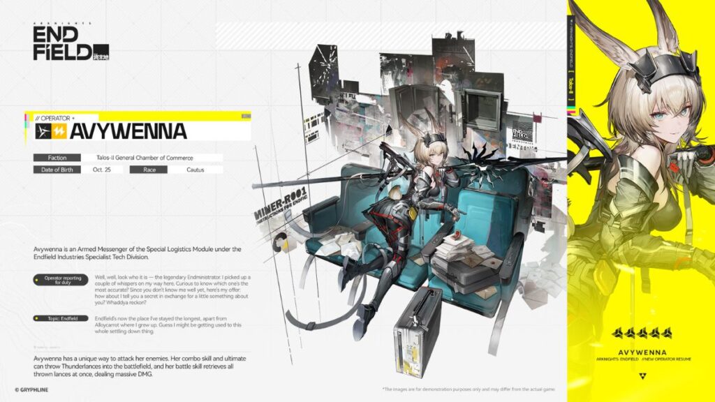 Avywena Overview Arknights Endfield