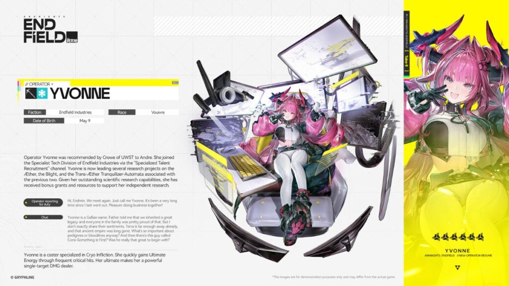 Yvonne Overview arknights endfield