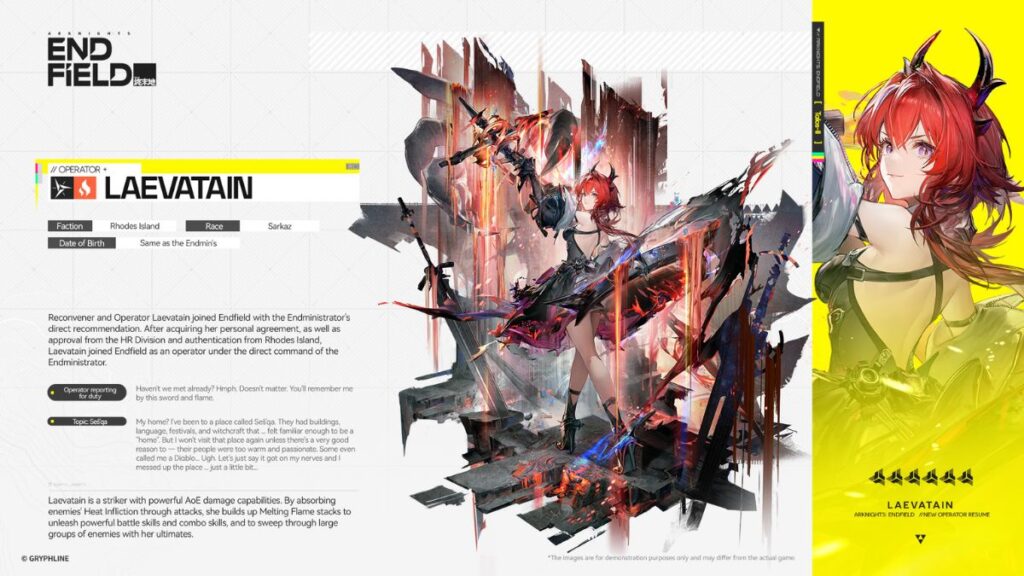 laevatain overview arknights endfield